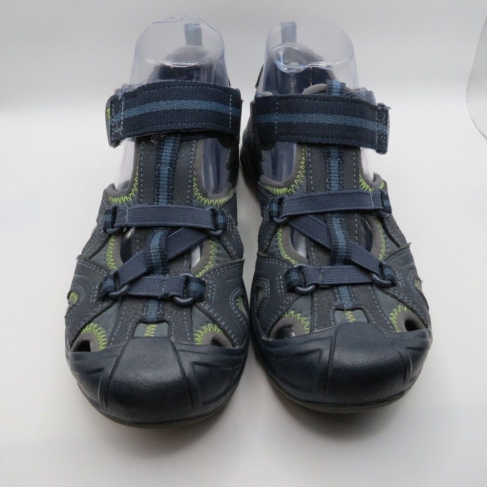 Merrell Boys Hydro Hiker Navy/Green Closed Toe Water Sandals Boys Size US 4M UK3